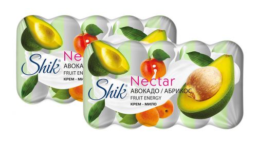 Крем мило туалетне "Shiк, Nectar" авокадо і абрикос  5*70г  мініатюра фото 1