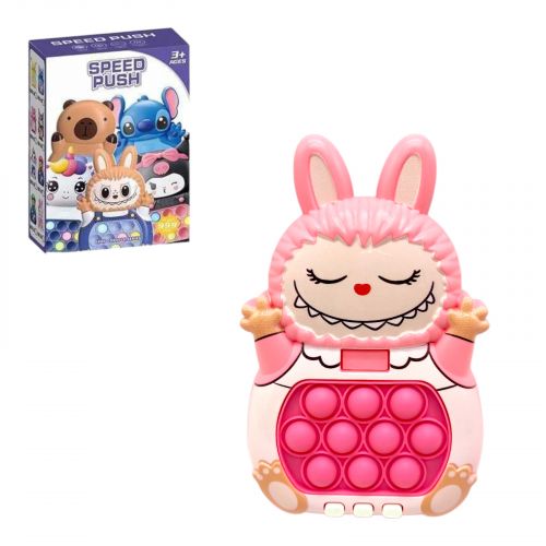 Электронная игра Finger Press Pop-It Console - Лабубу (Розовый)  мініатюра фото 1