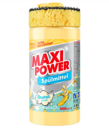 MAXI POWER Засіб для миття посуду Банан 1л  мініатюра фото 1 MAXI POWER Засіб для миття посуду Банан 1л  мініатюра фото 1