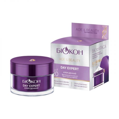 Крем денний DAY EXPERT SPF-20 БІОКОН AgeBeauty, 50 мл мініатюра фото 1 Крем денний DAY EXPERT SPF-20 БІОКОН AgeBeauty, 50 мл мініатюра фото 1