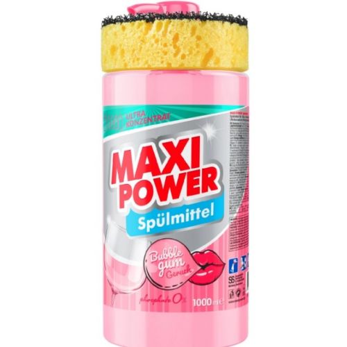 Засіб для миття посуду "MAXI POWER.  Бабл Гам" 1л  мініатюра фото 1 Засіб для миття посуду "MAXI POWER.  Бабл Гам" 1л  мініатюра фото 1