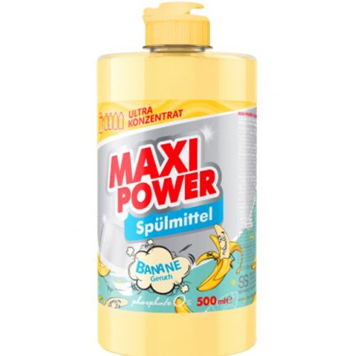Засіб для миття посуду "MAXI POWER.  Банан" 500 мл  мініатюра фото 1 Засіб для миття посуду "MAXI POWER.  Банан" 500 мл  мініатюра фото 1