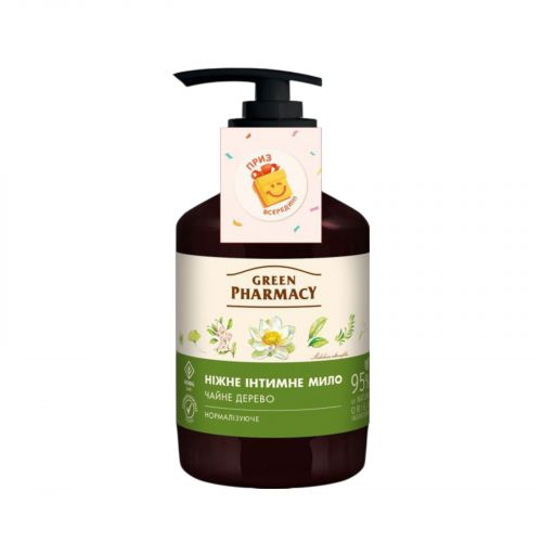 Green Pharmacy мыло интимное 370мл Чайное дерево  мініатюра фото 1