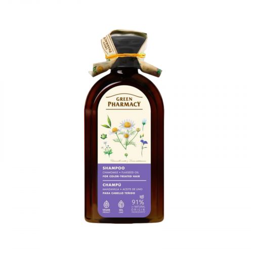 Green Pharmacy шампунь 350мл ромашка/льняна олія д/фарбованого  мініатюра фото 1