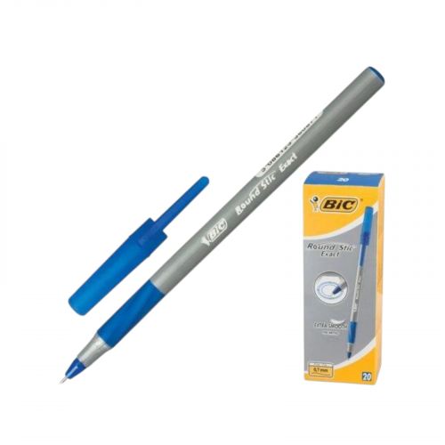 BIC Ручка Round Stic Exact Екз Синя 1шт мініатюра фото 1 BIC Ручка Round Stic Exact Екз Синя 1шт мініатюра фото 1