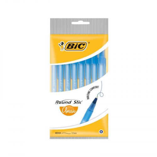 BIC Ручка Round Stic Синя 8 уп. мініатюра фото 1 BIC Ручка Round Stic Синя 8 уп. мініатюра фото 1