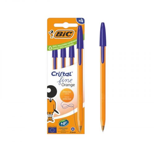BIC Ручка Оrange Синя 4 бл. мініатюра фото 1 BIC Ручка Оrange Синя 4 бл. мініатюра фото 1