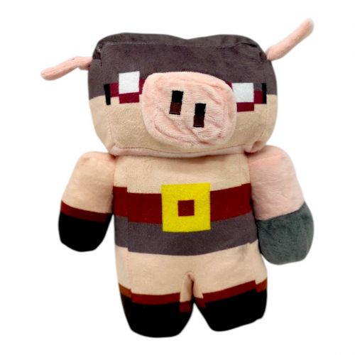 МЯКА ІГРАШКА MINECRAFT ПІГЛІН В ШОЛОМІ  мініатюра фото 1
