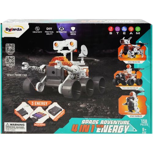 Уценка.  Конструктор "STEM Космические приключения", 3 вида энергии, 4 в 1, 138 деталей Дефекты в работе, 3 энергии не работают  мініатюра фото 1