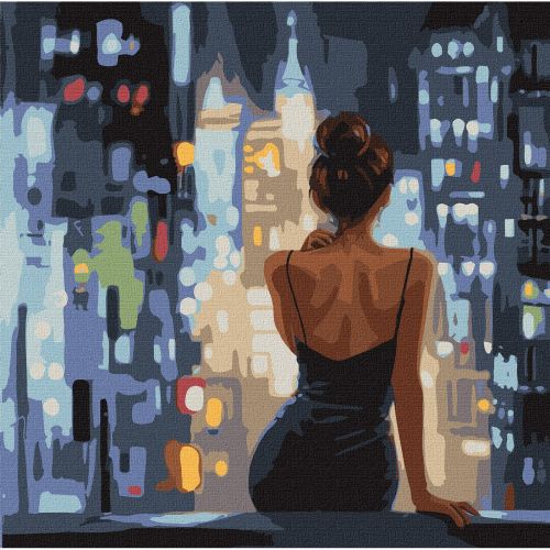 Картина по номерах "Кінець вечірки" 40х40 см  мініатюра фото 1