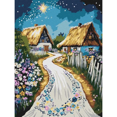 Картина по номерах "Хатина" 30х40 см  мініатюра фото 1