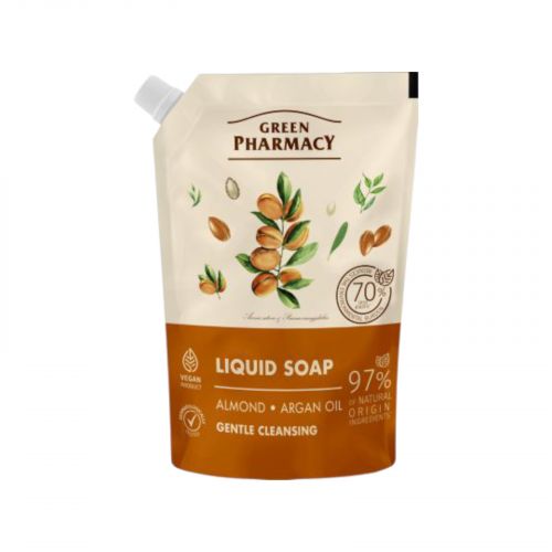 Green Pharmacy жидкое мыло 460мл дой-пак миндаль и аргановое масло EN  мініатюра фото 1 Green Pharmacy жидкое мыло 460мл дой-пак миндаль и аргановое масло EN  мініатюра фото 1