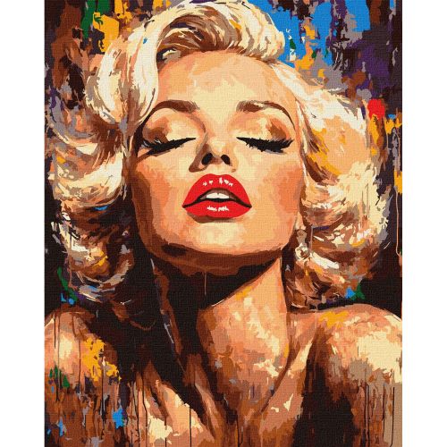 Картина за номерами "Яскрава Монро" 40х50 см  мініатюра фото 1