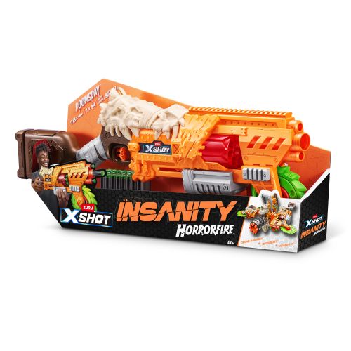 X-Shot Швидкострільний бластер Insanity Horrorfire Doomsday (16 патронів) мініатюра фото 1 X-Shot Швидкострільний бластер Insanity Horrorfire Doomsday (16 патронів) мініатюра фото 1