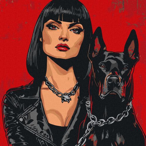 Набір для розпису по номерах "Небезпечні" 40х40см  мініатюра фото 1