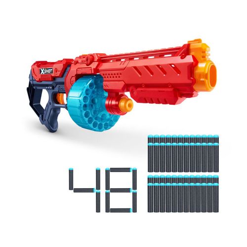 X-Shot Red Швидкострільний бластер Excel Turbo Fire (48 патронів) мініатюра фото 1 X-Shot Red Швидкострільний бластер Excel Turbo Fire (48 патронів) мініатюра фото 1