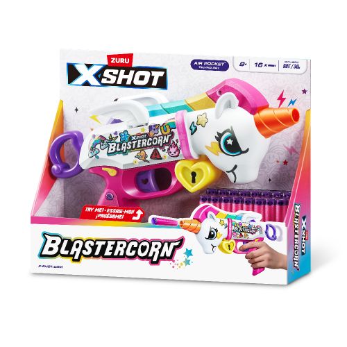 Швидкострільний бластер X-Shot Blastercorn (16 патронів) мініатюра фото 1 Швидкострільний бластер X-Shot Blastercorn (16 патронів) мініатюра фото 1