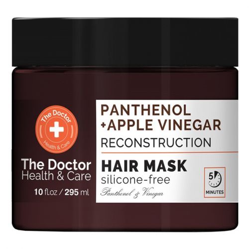 Маска для волосся "The Doctor Health & Care" з яблучним оцтом та пантенолом реконструююча 295 мл  мініатюра фото 1