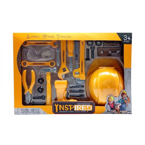 Набор инструментов с каской батар. кор. 51*7,5*33,5  мініатюра фото 1 Набор инструментов с каской батар. кор. 51*7,5*33,5  мініатюра фото 1