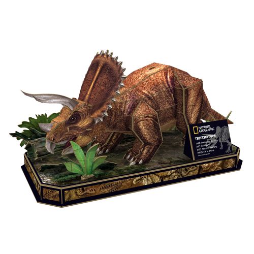 CubicFun Тривимірна головоломка-конструктор National Geographic Dino Трицератопс  мініатюра фото 1 CubicFun Тривимірна головоломка-конструктор National Geographic Dino Трицератопс  мініатюра фото 1