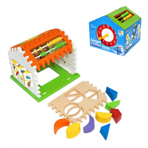 Іграшка-сортер "Smart house" 21 ел. , СМУРФИ  мініатюра фото 1 Іграшка-сортер "Smart house" 21 ел. , СМУРФИ  мініатюра фото 1