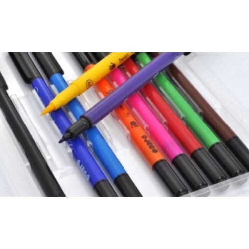 Фломастери кольорові з аксесуарами набір 10шт.  мініатюра фото 1