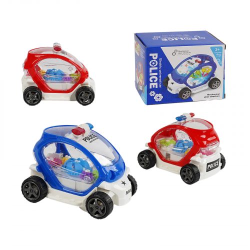 Машинка 2 кольори, "Поліція", підсвічування, звук, колесо вільного ходу, рухомі шестерні, в коробці  мініатюра фото 1 Машинка 2 кольори, "Поліція", підсвічування, звук, колесо вільного ходу, рухомі шестерні, в коробці  мініатюра фото 1