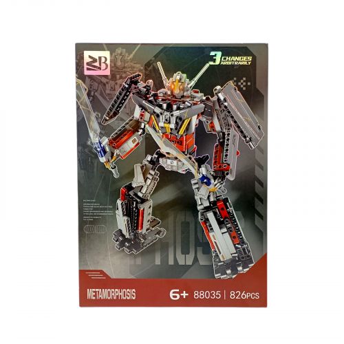 Конструктор 826 элементов, 3 варианта сбора: робот/корабль/динозавр, в коробке фото