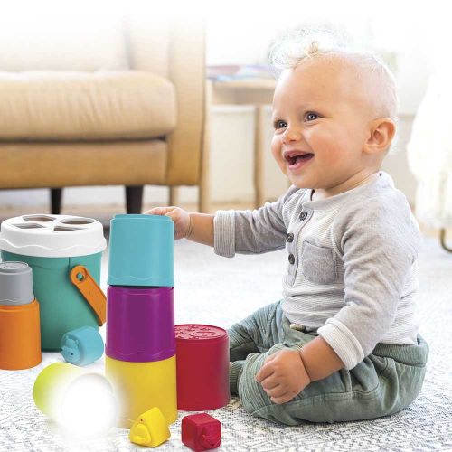 INFANTINO Розвиваючий набір сортер Райдужна вежа  мініатюра фото 1