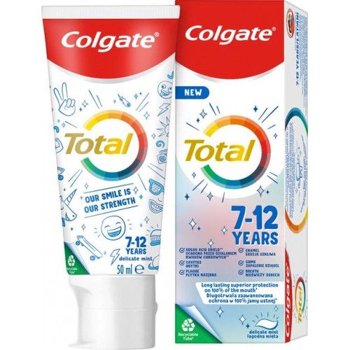 Colgate зубна паста 50мл Total kids 7-12 років  мініатюра фото 1 Colgate зубна паста 50мл Total kids 7-12 років  мініатюра фото 1