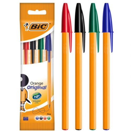 Набір кулькових ручок 4 шт BIC Orange Різнобарвний  мініатюра фото 1