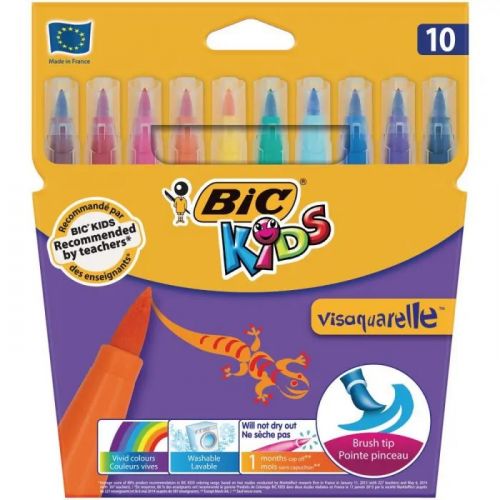 Фломастери BIC Visaquarelle 10 кольорів 10 шт  мініатюра фото 1