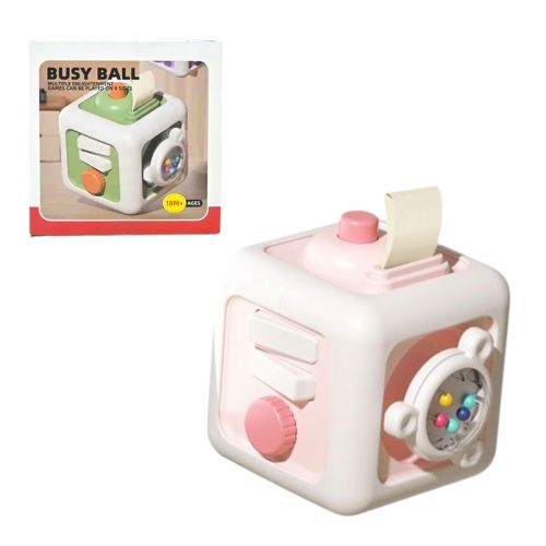 Бизиборд в коробке, (РОЗОВЫЙ)  мініатюра фото 1 Бизиборд в коробке, (РОЗОВЫЙ)  мініатюра фото 1