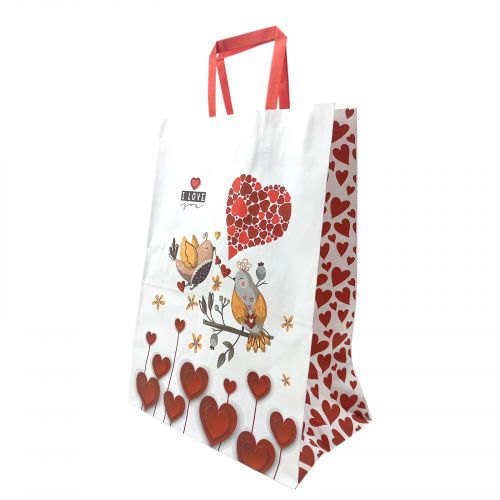 Пакет паперовий з ручками Крафт білий 25х15х34,5  мініатюра фото 1