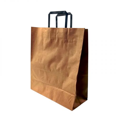 Пакет паперовий з ручками бурий 32х15х38  мініатюра фото 1