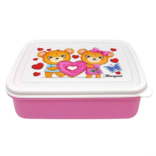 Ланчбокс пластикорвий, 420 мл, з роздільником  мініатюра фото 1