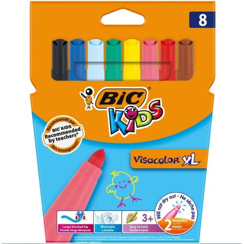 Фломастер BIC Kids Visacolor XL 8 шт.  мініатюра фото 1