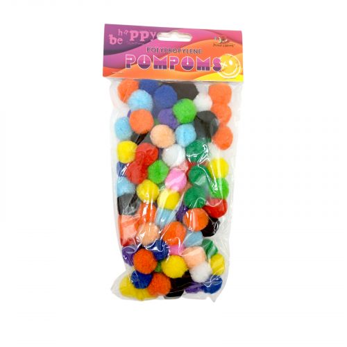 Помпони поліпропіленові, 20мм,12 кольорів,100шт  мініатюра фото 1