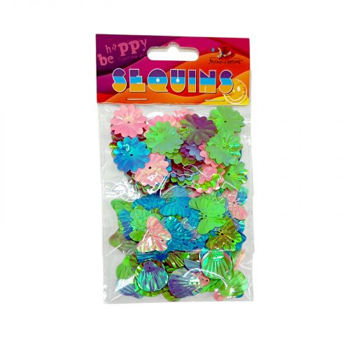 Блискітки, різні форми/кольори 5г*3 пакетики  мініатюра фото 1