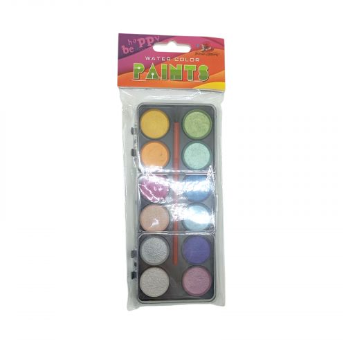 Акварельні фарби, 12 кольорів, 2,1см,перламутрові картинка Акварельні фарби, 12 кольорів, 2,1см,перламутрові фото