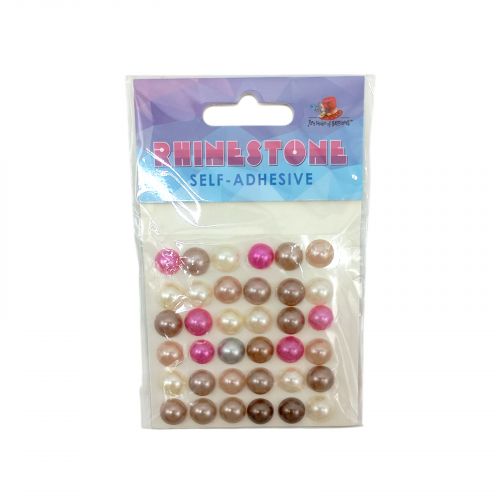 Стрази самоклеючі, 1,3см,36шт.  мініатюра фото 1