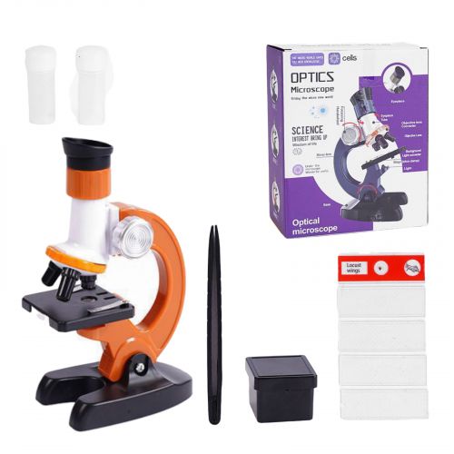 Микроскоп с набором (оранжевый)  мініатюра фото 1 Микроскоп с набором (оранжевый)  мініатюра фото 1