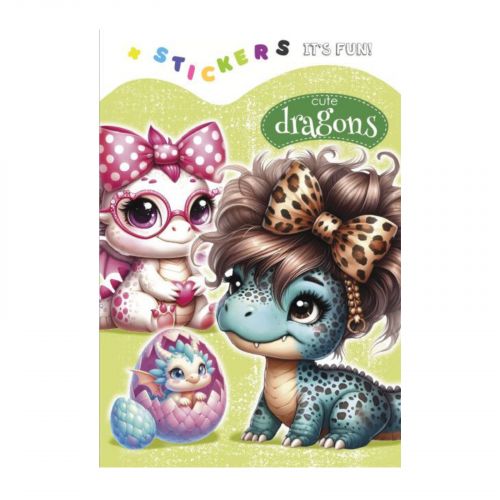 Розмальовка 135 х 190мм.  (CUTE DRAGONS)  мініатюра фото 1 Розмальовка 135 х 190мм.  (CUTE DRAGONS)  мініатюра фото 1