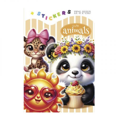 Розмальовка 135 х 190мм.  (CUTE ANIMALS)  мініатюра фото 1 Розмальовка 135 х 190мм.  (CUTE ANIMALS)  мініатюра фото 1