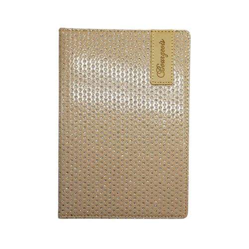 Блокнот Кожзам, А5, 80аркушів, клітинка (ПУДРОВИЙ)  мініатюра фото 1