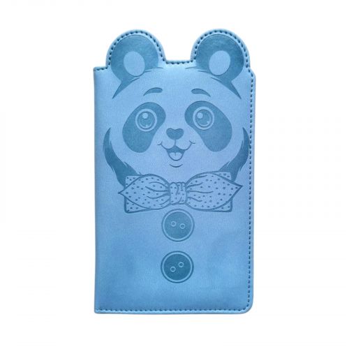 Блокнот, Кожзам, А6, 64аркуші (ПАНДА З БАНТОМ)  мініатюра фото 1