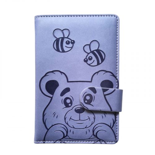 Блокнот, Кожзам, А6, 64аркуші (ВЕДМЕДИК І БДЖІЛКИ)  мініатюра фото 1