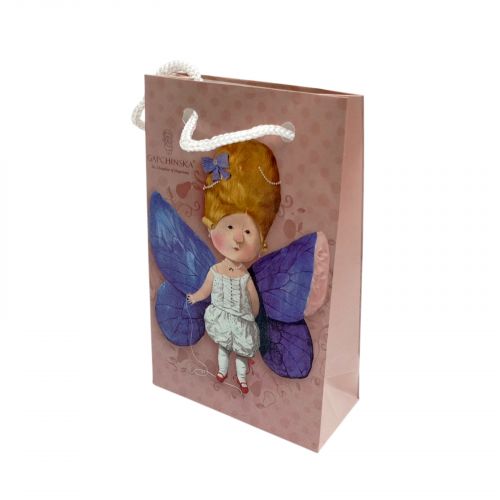 Пакет паперовий 8*12*3. 5 ДІВЧИНКА ФЕЯ  мініатюра фото 1