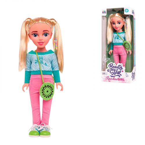 Лялька Beauty Star Flowery Spring, Rainbow Girl, лялька 46 см короб.  21*52*12см  мініатюра фото 1