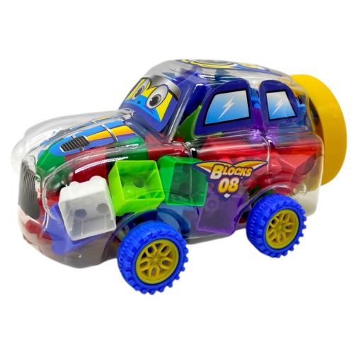 Конструктор пластиковий "Машинка" 32 дет (СИНЯ)  мініатюра фото 1